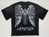 VERIFIED STAR Jesus Crying Rhinestone T-Shirt - Gravity NYC